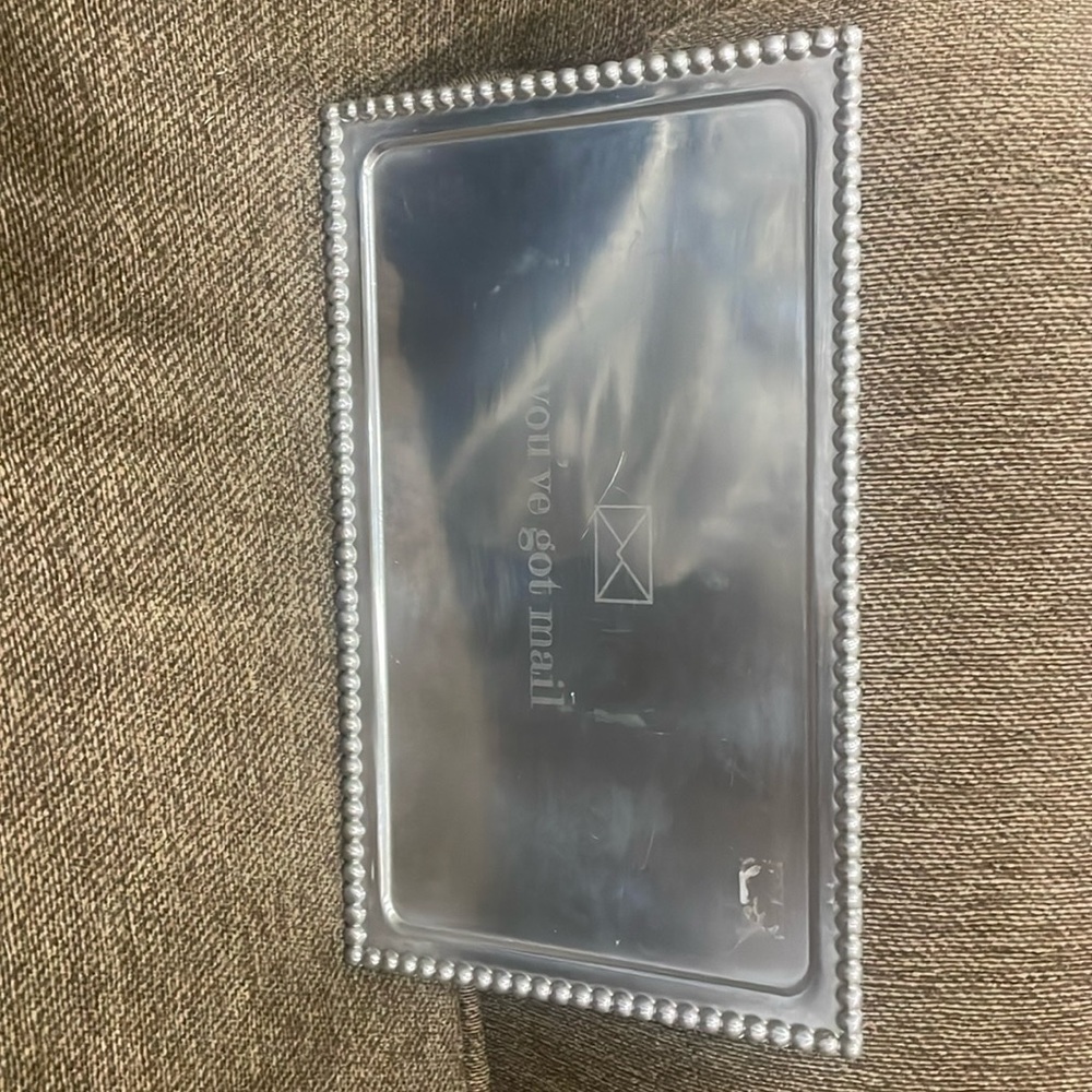Mudpie silver mail tray